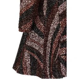 Bordeaux Polyamide Short Dress