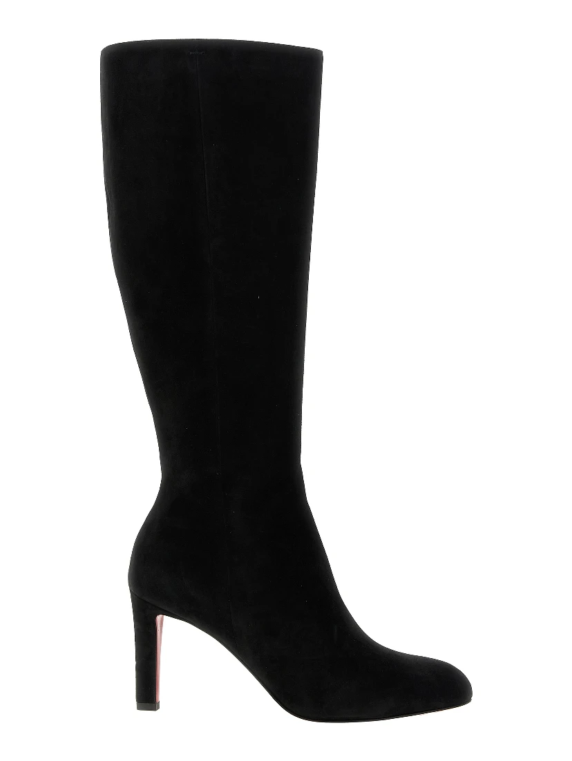 Black Calfskin Over The Knee