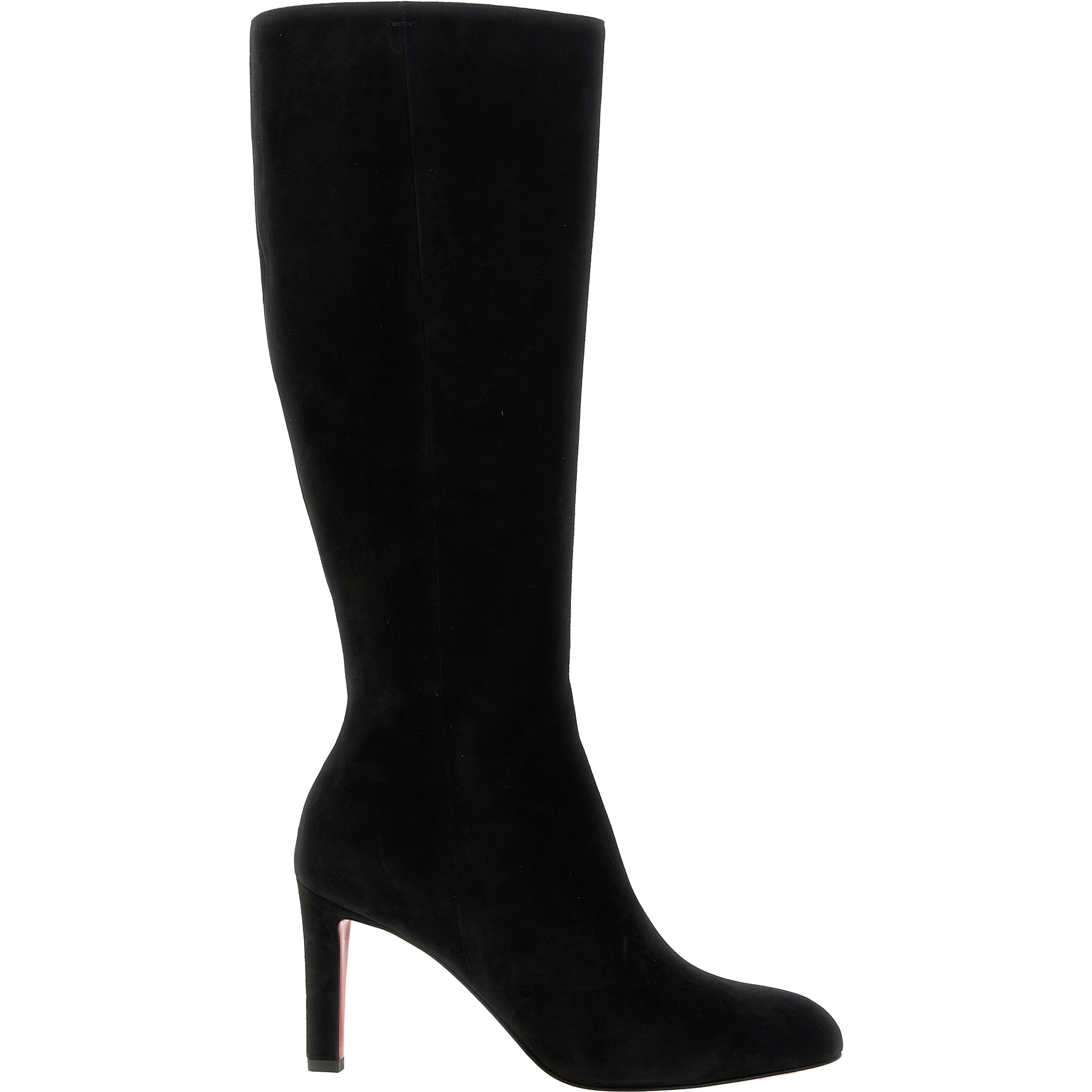 Black Calfskin Over The Knee
