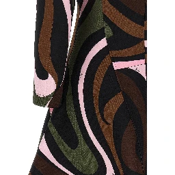 Multicolor Viscose Short Dress