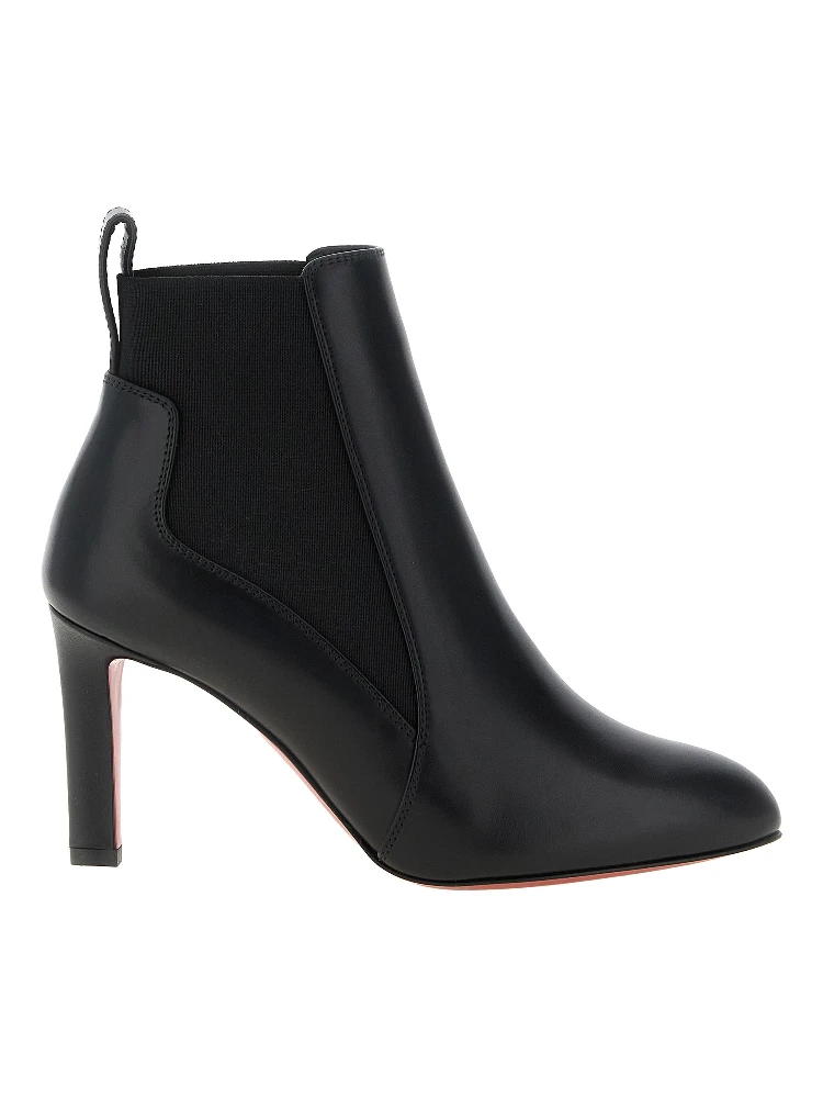Black Calfskin Ankle Boots