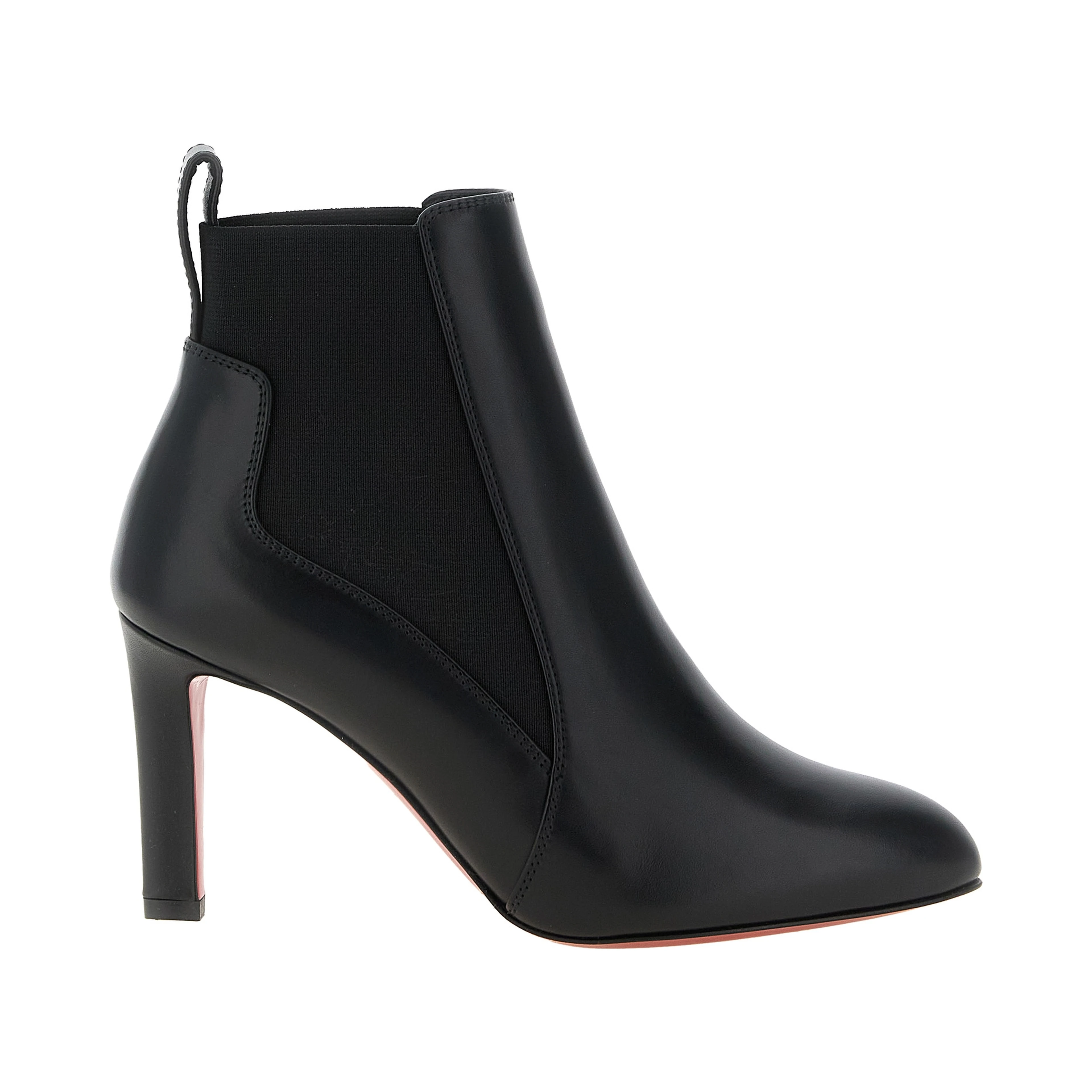 Black Calfskin Ankle Boots