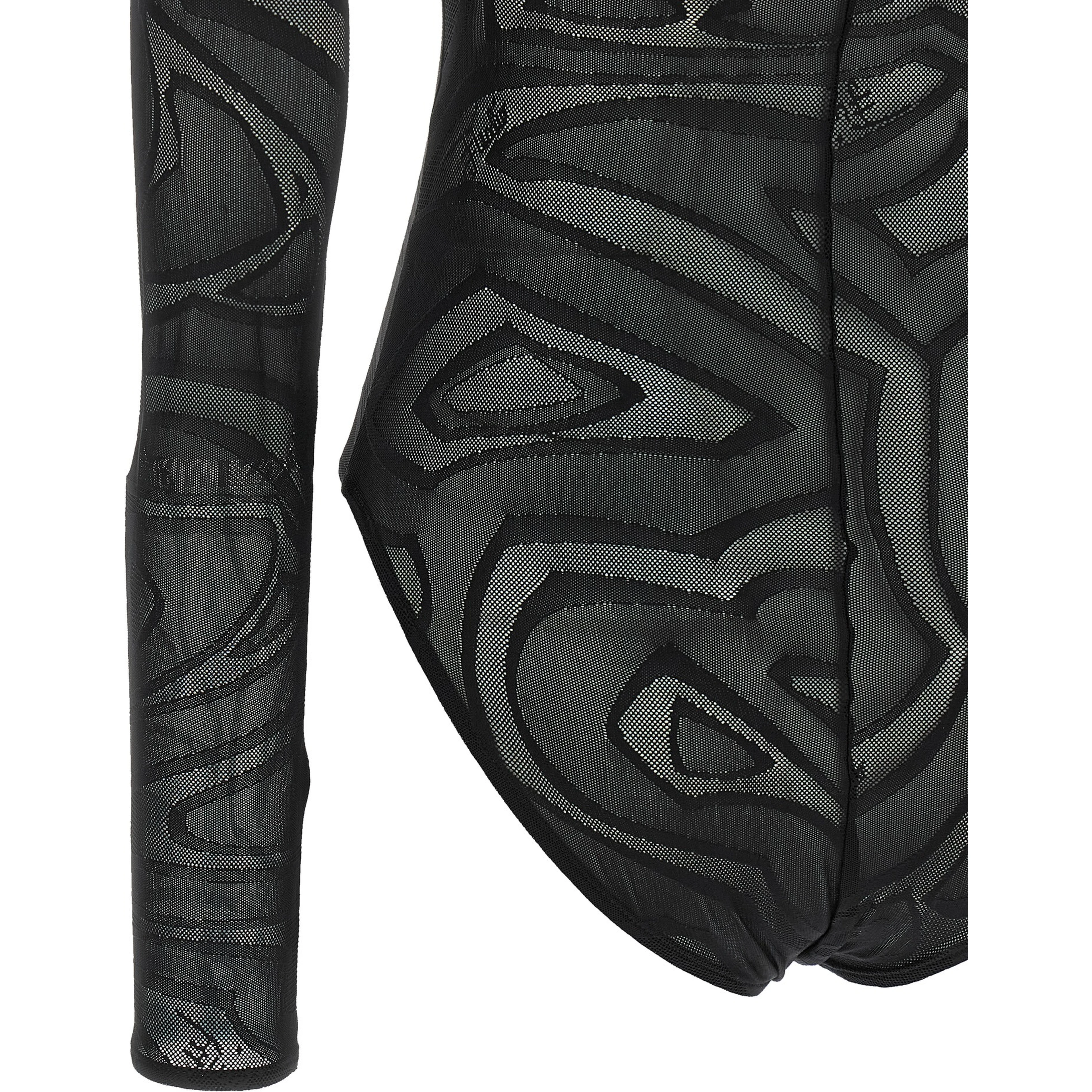 Black Polyamide Bodysuit