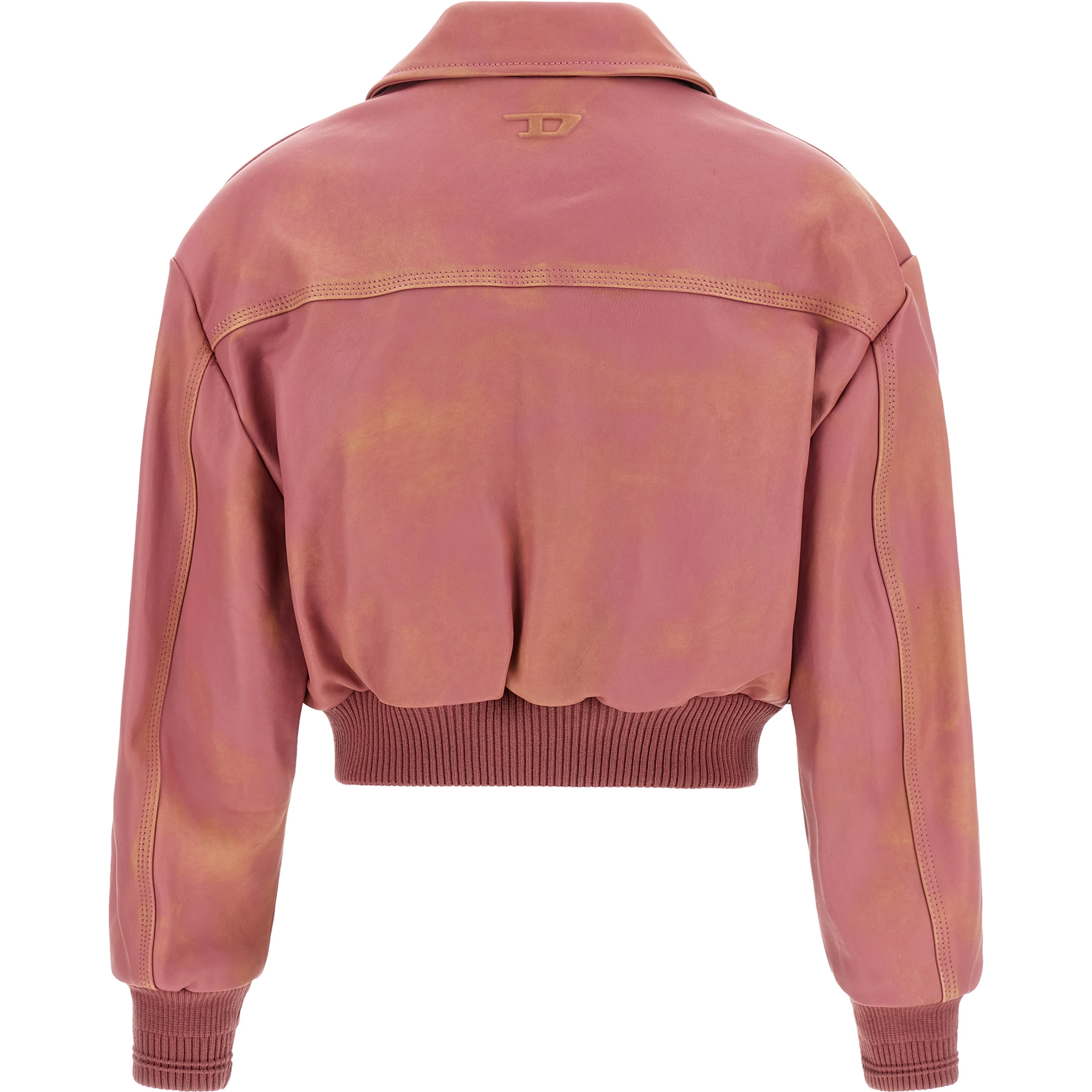 Multicolor Lamb Leather Leather Jacket