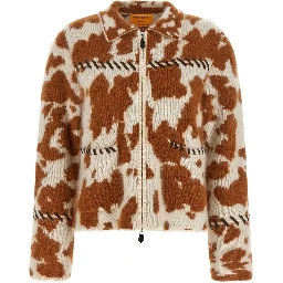 Brown Cashmere Full-Length Jacket
