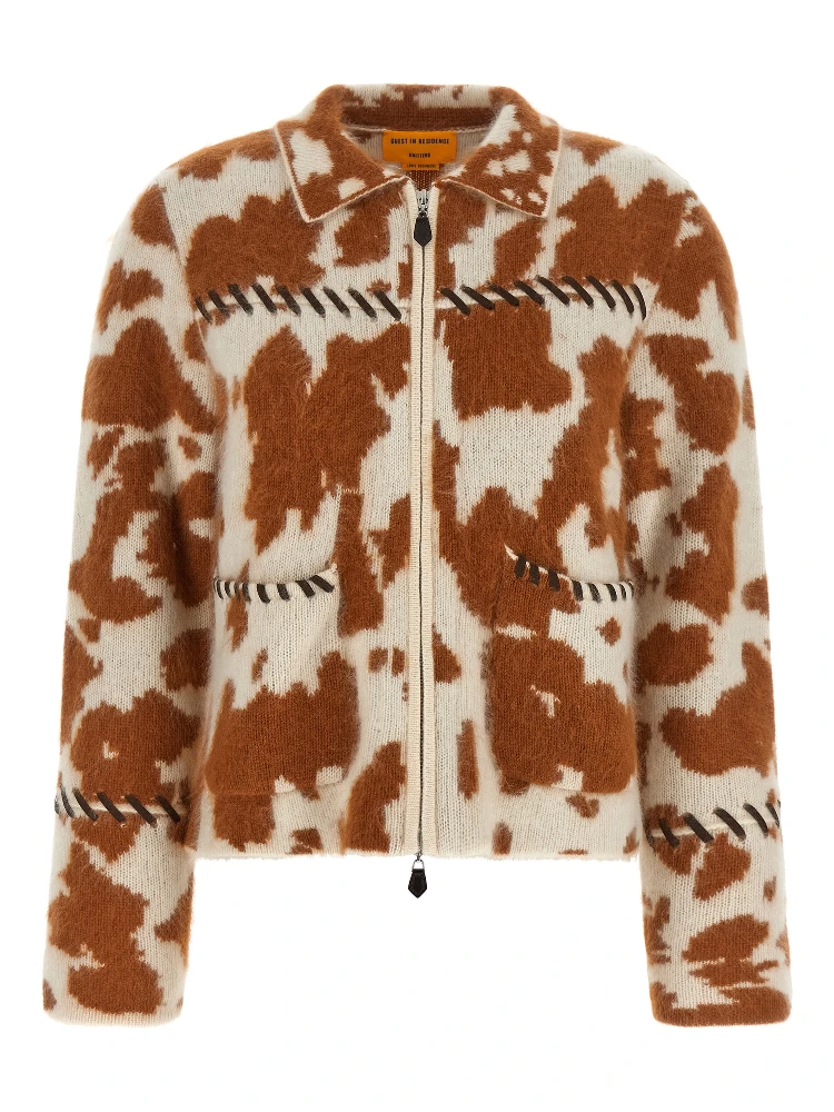 Brown Cashmere Full-Length Jacket