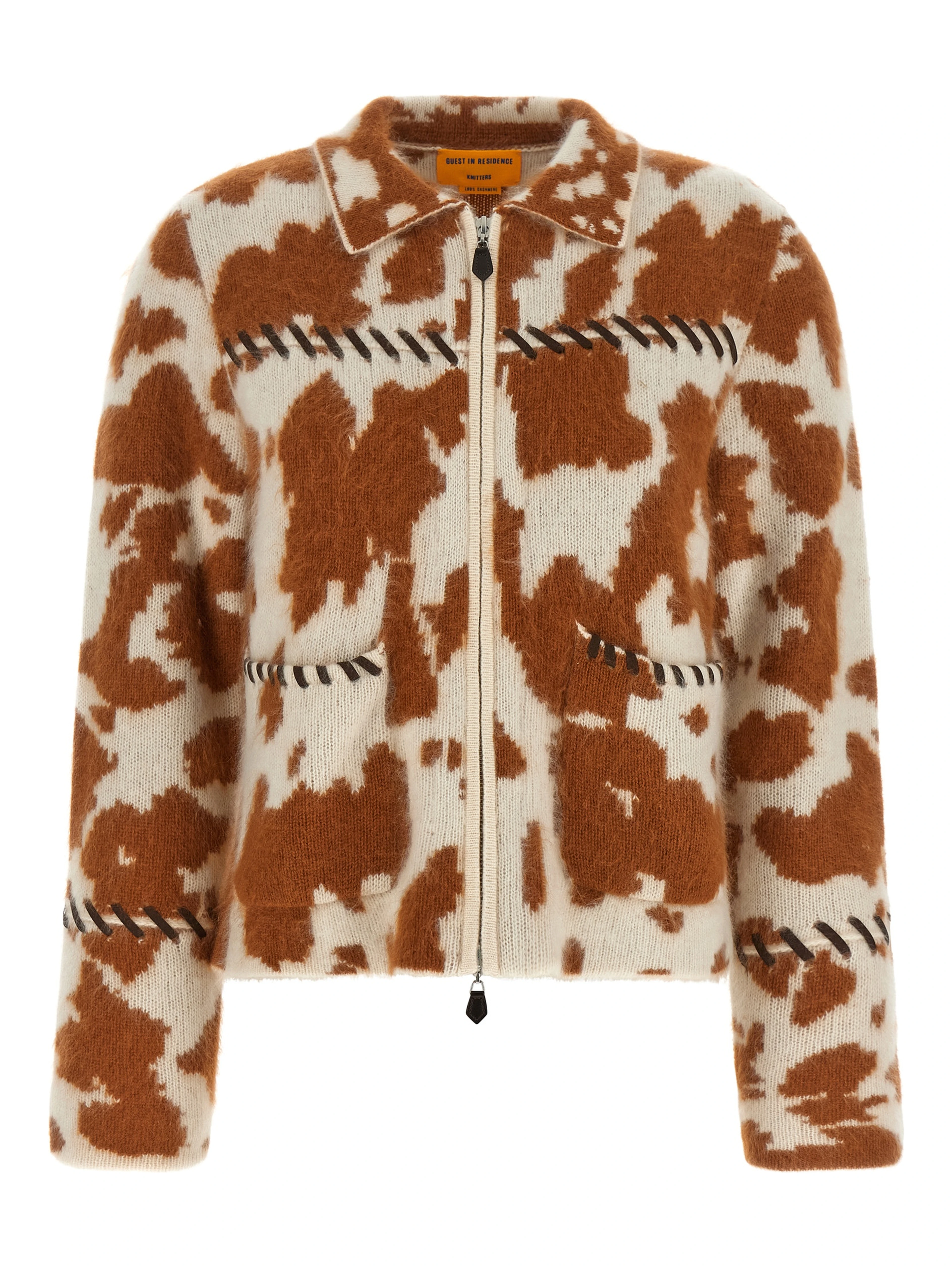 Brown Cashmere Full-Length Jacket
