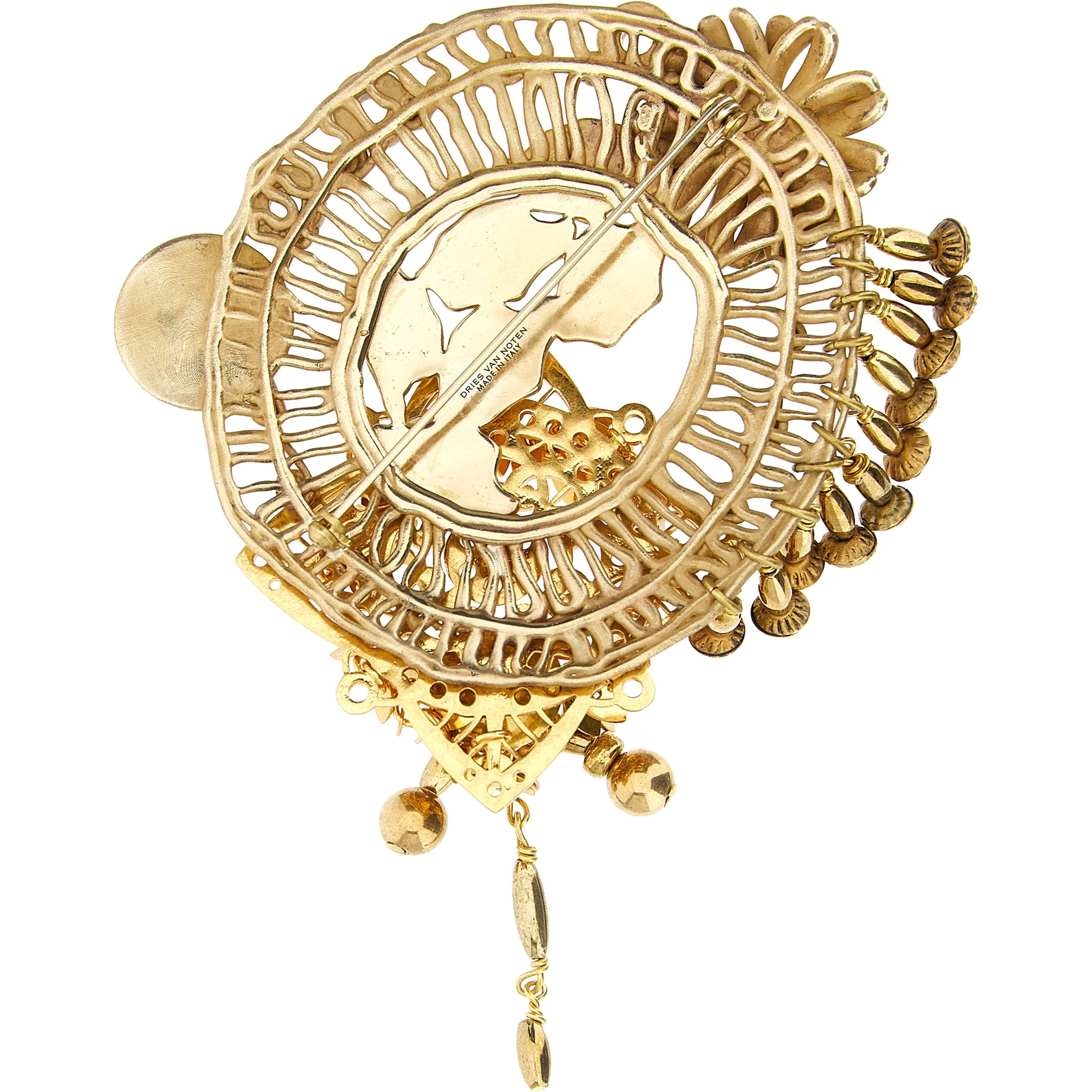 Gold Brass Broch
