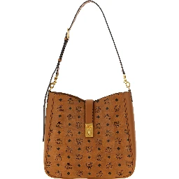 Brown Polyethylene Shoulder Bag