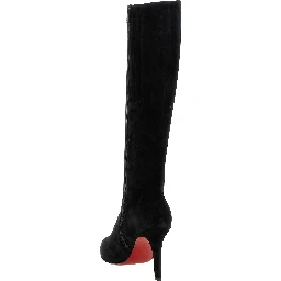 Black Calfskin Over The Knee