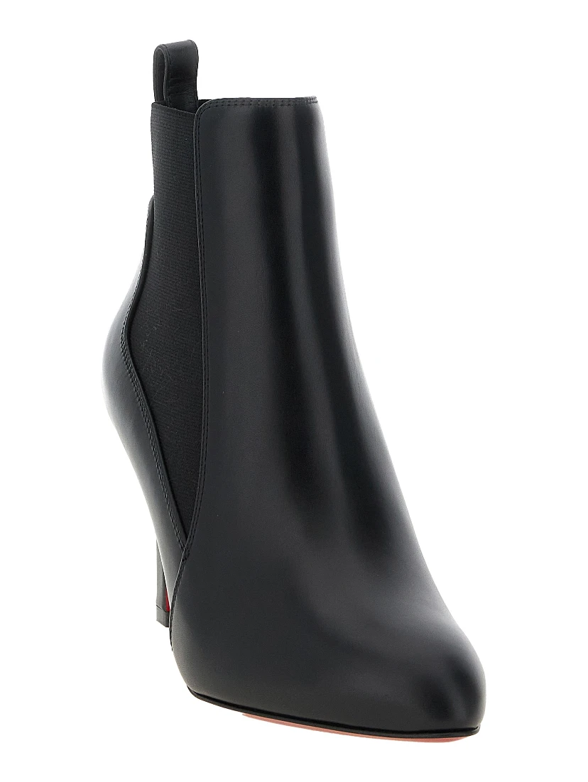 Black Calfskin Ankle Boots