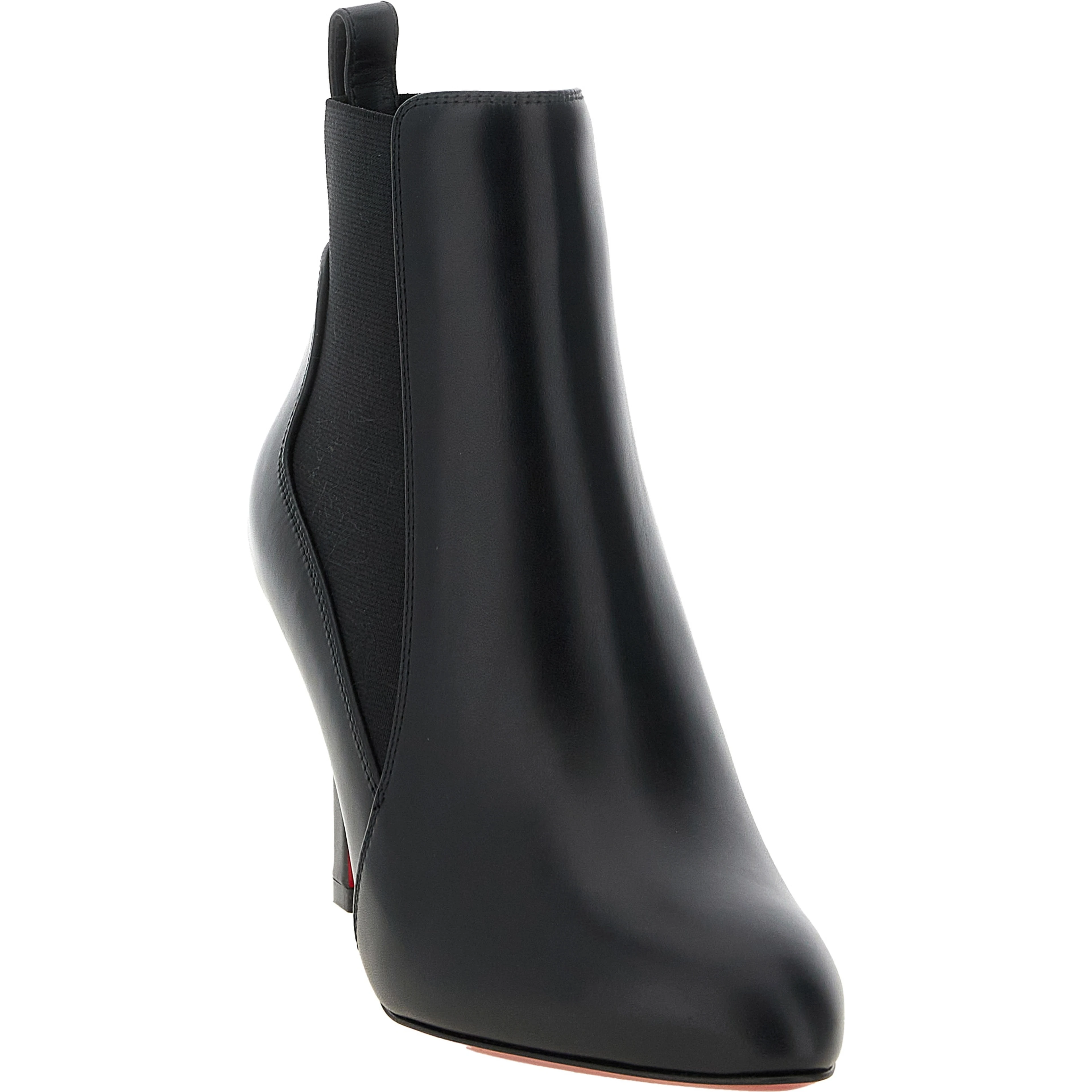 Black Calfskin Ankle Boots