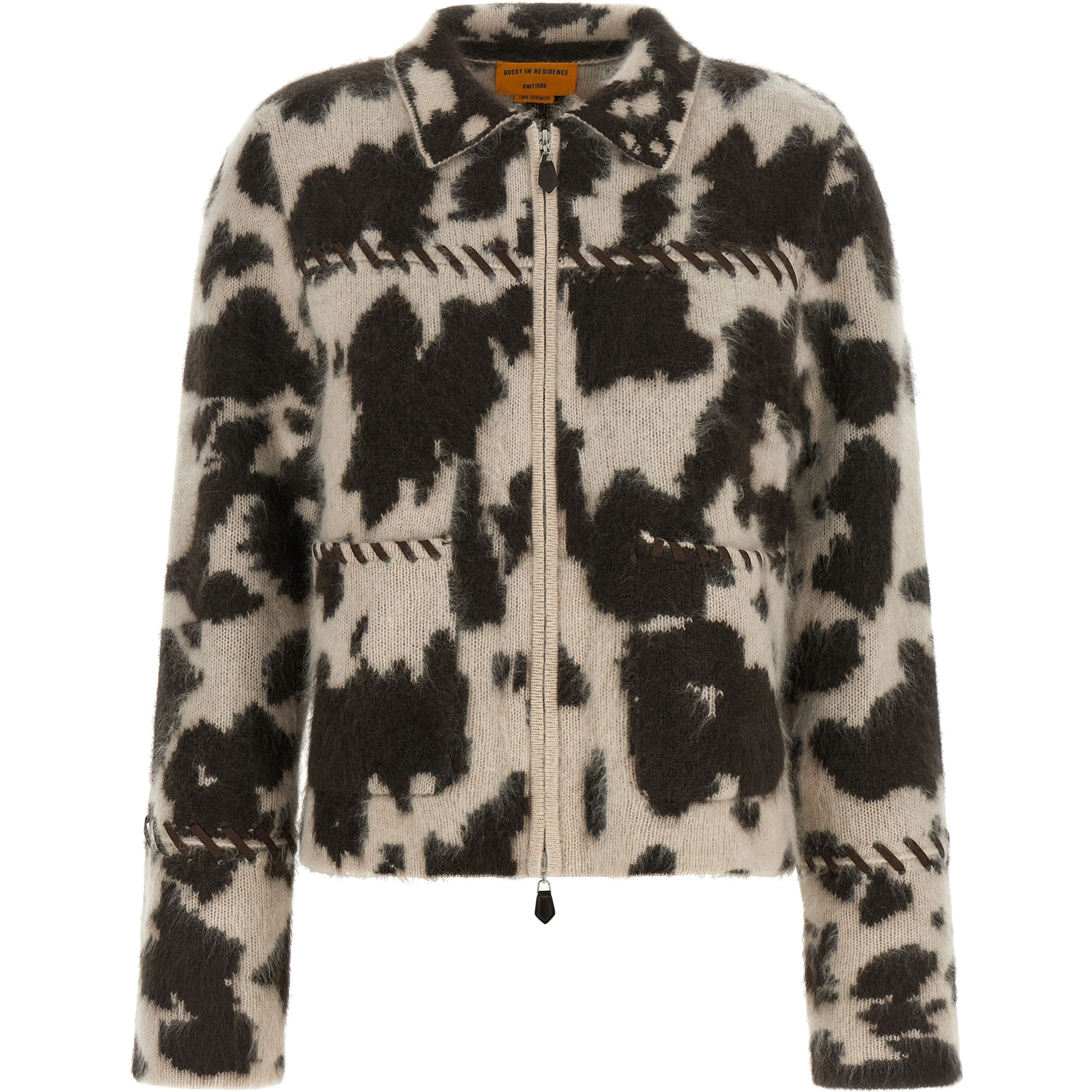 Brown Cashmere Full-Length Jacket