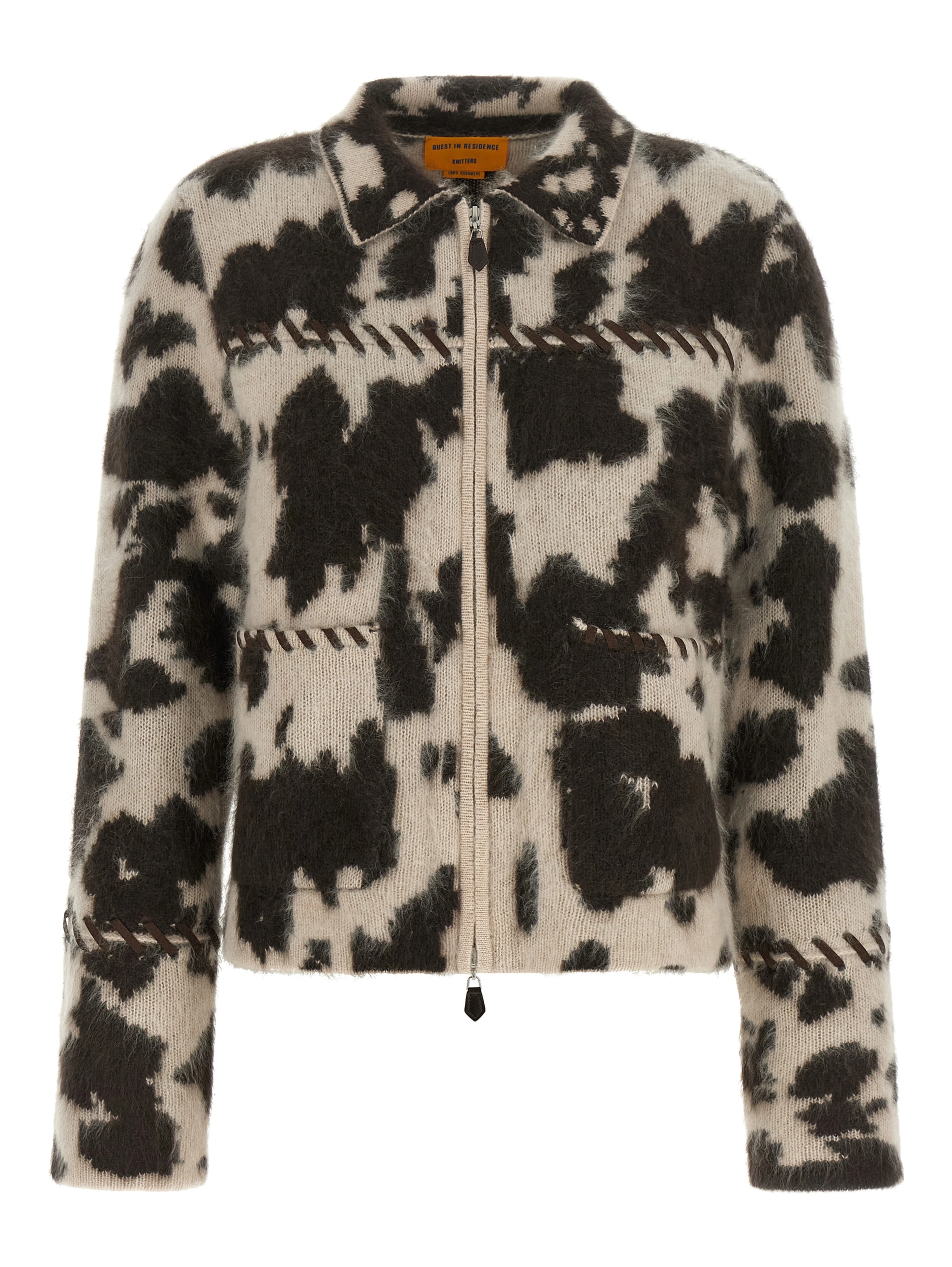Brown Cashmere Full-Length Jacket