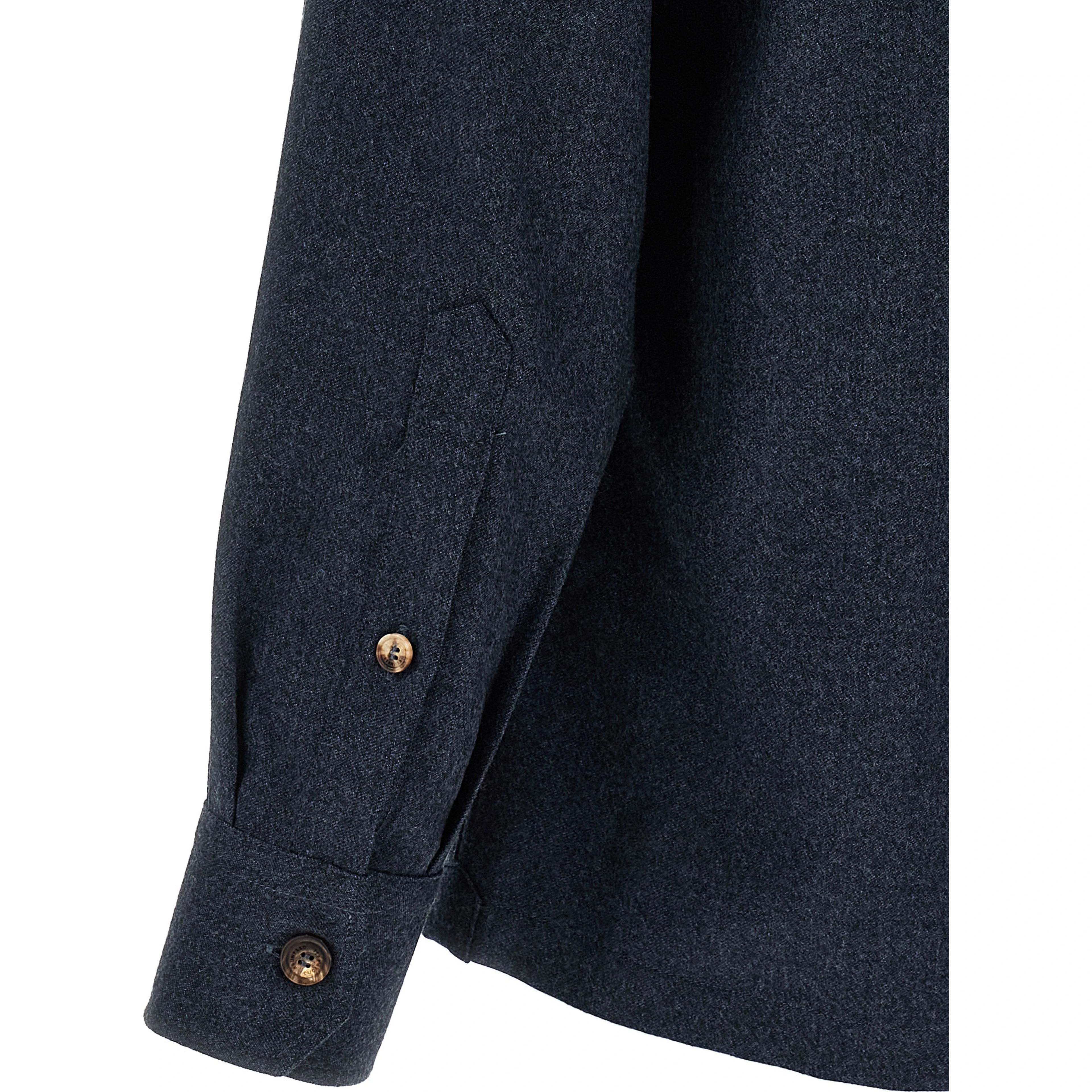 Blue Virgin Wool Blouse