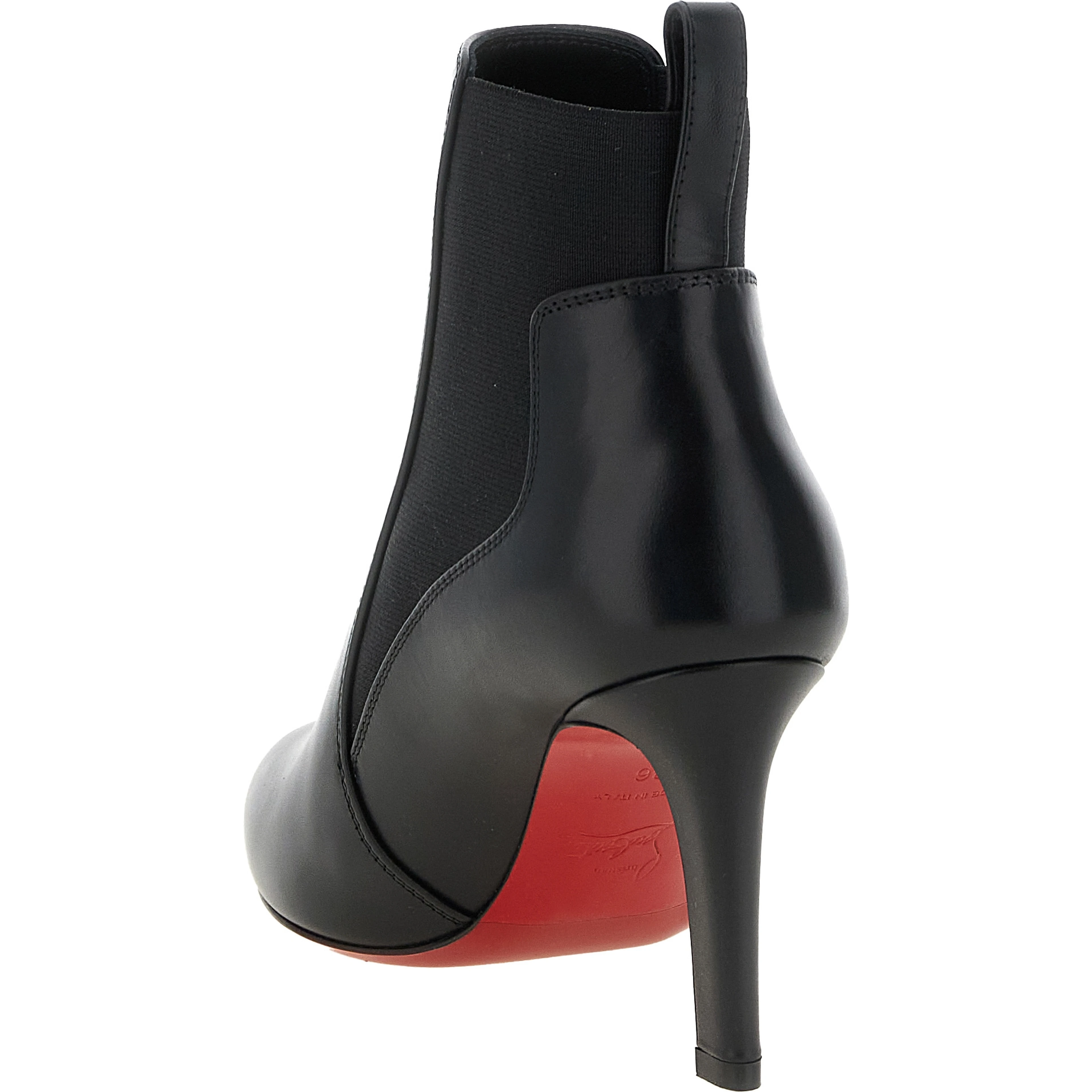 Black Calfskin Ankle Boots