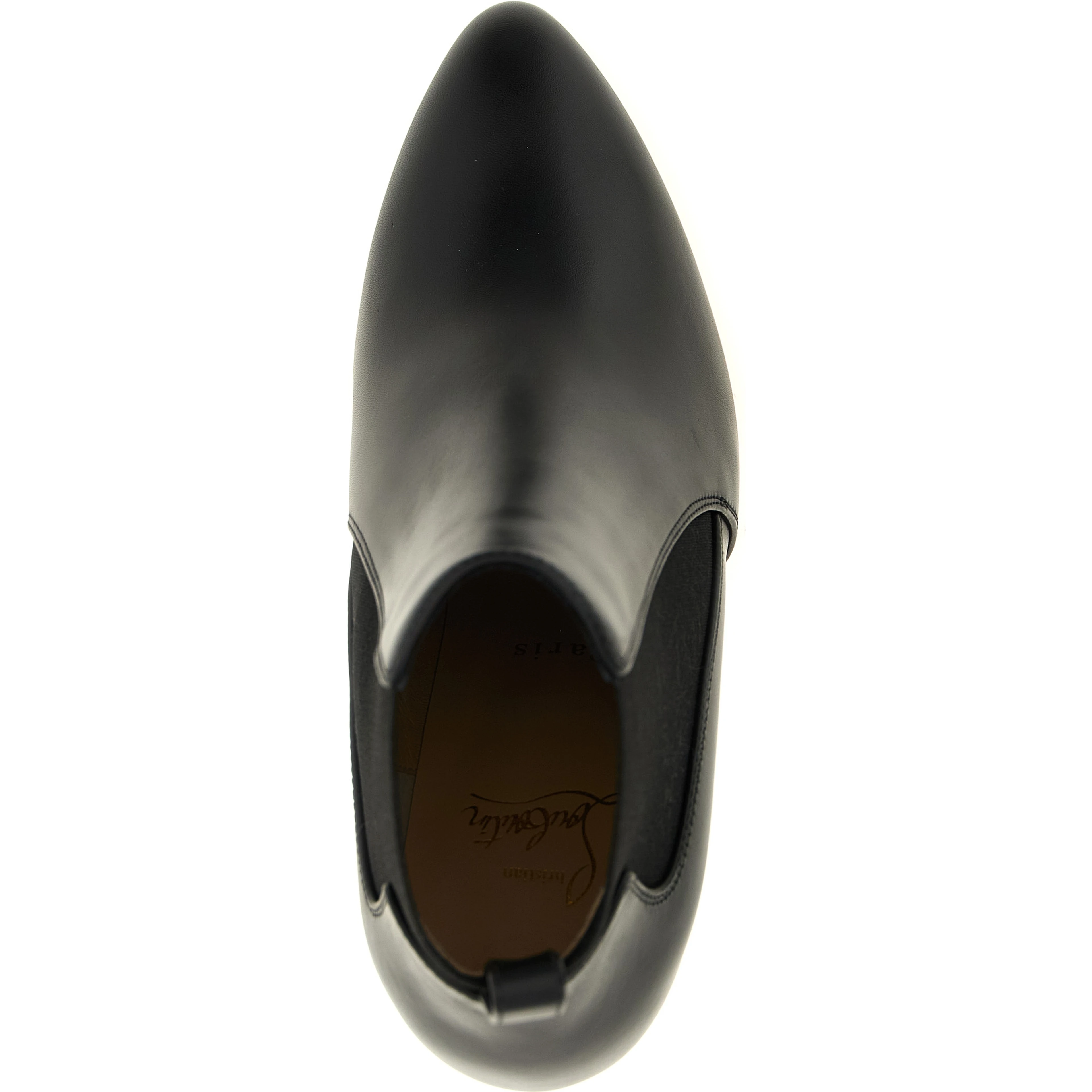 Black Calfskin Ankle Boots