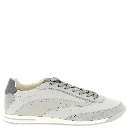 Gray Polyethylene Low Top Sneakers