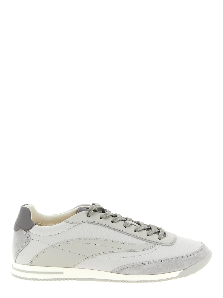 Gray Polyethylene Low Top Sneakers