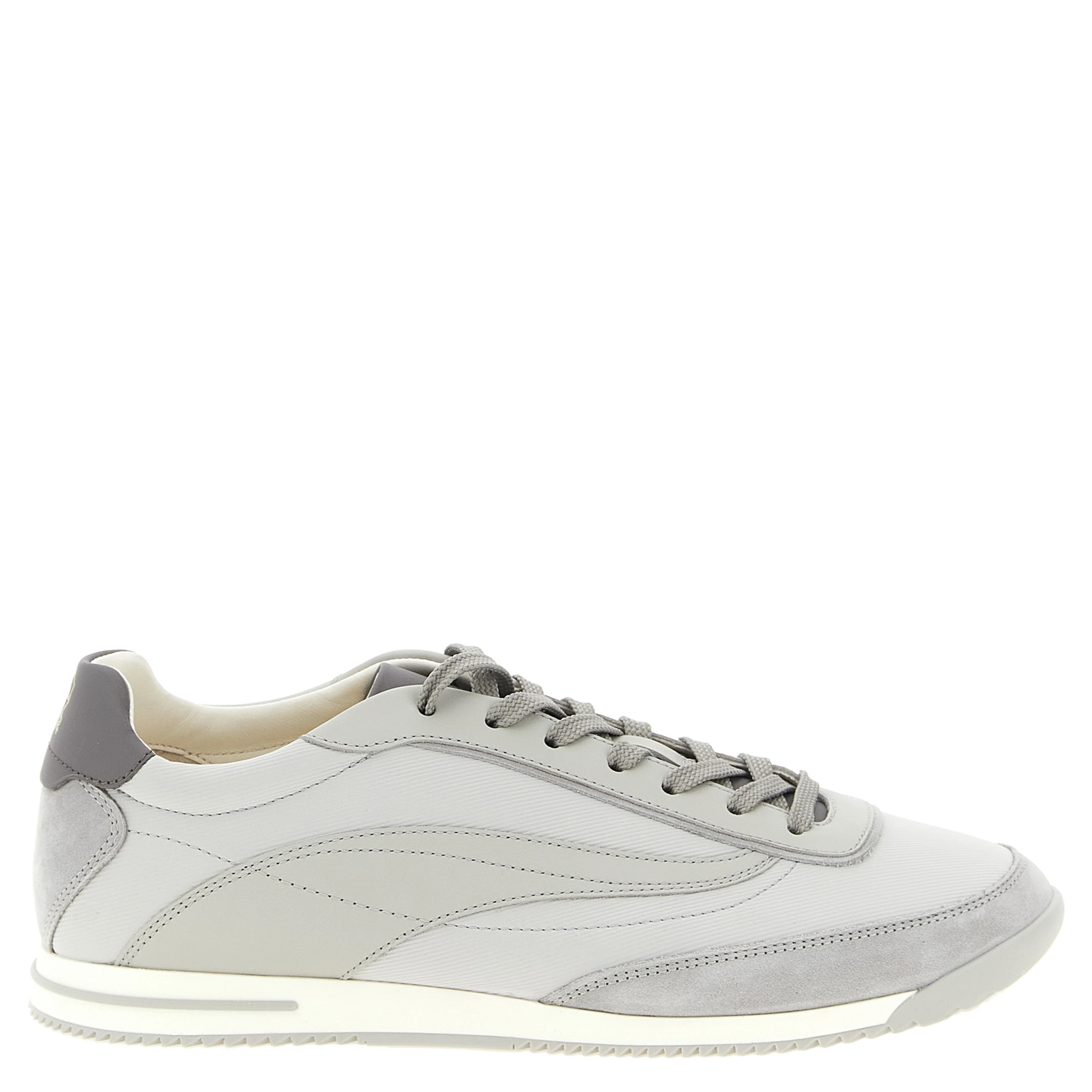 Gray Polyethylene Low Top Sneakers