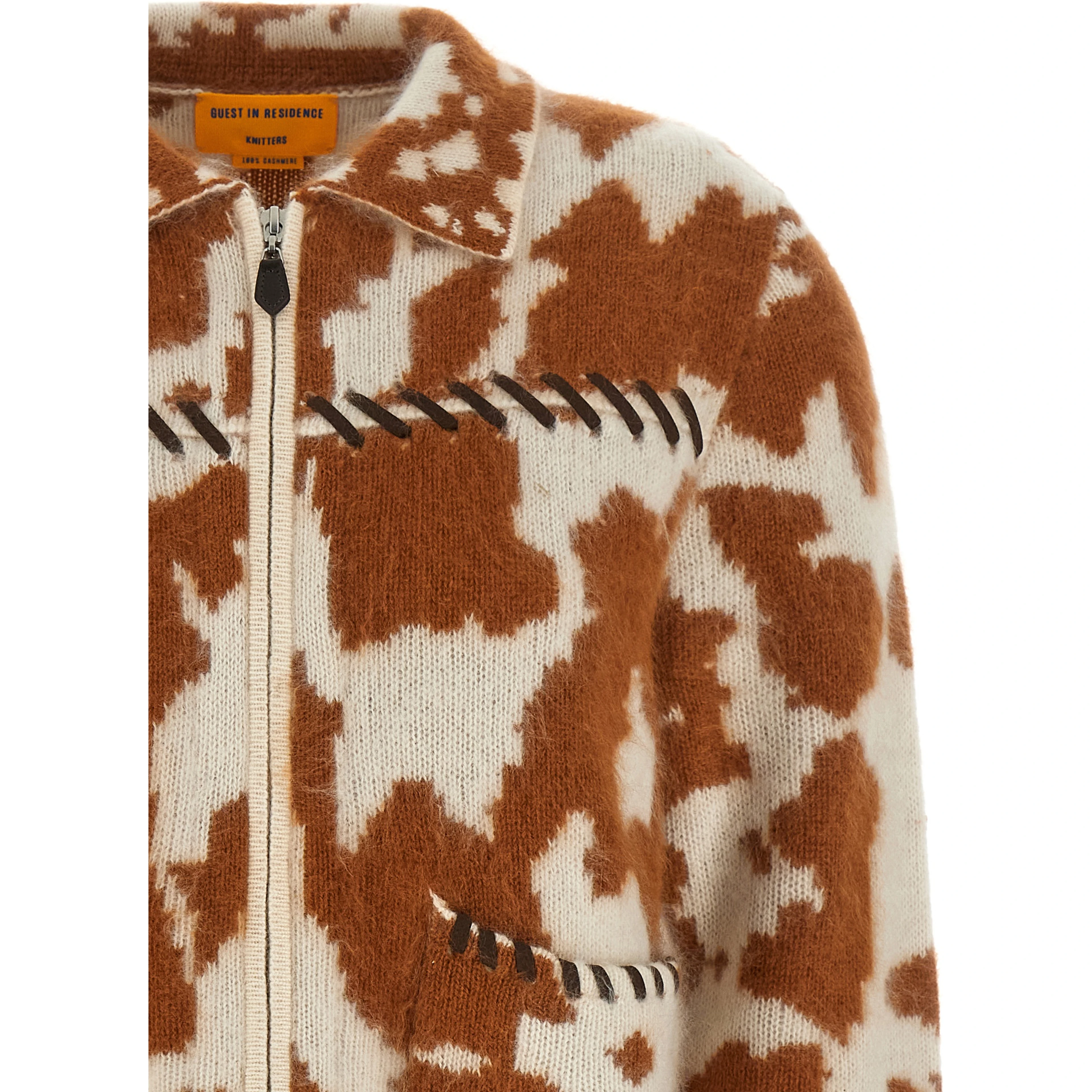 Brown Cashmere Full-Length Jacket