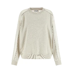 White Cotton Sweatshirt