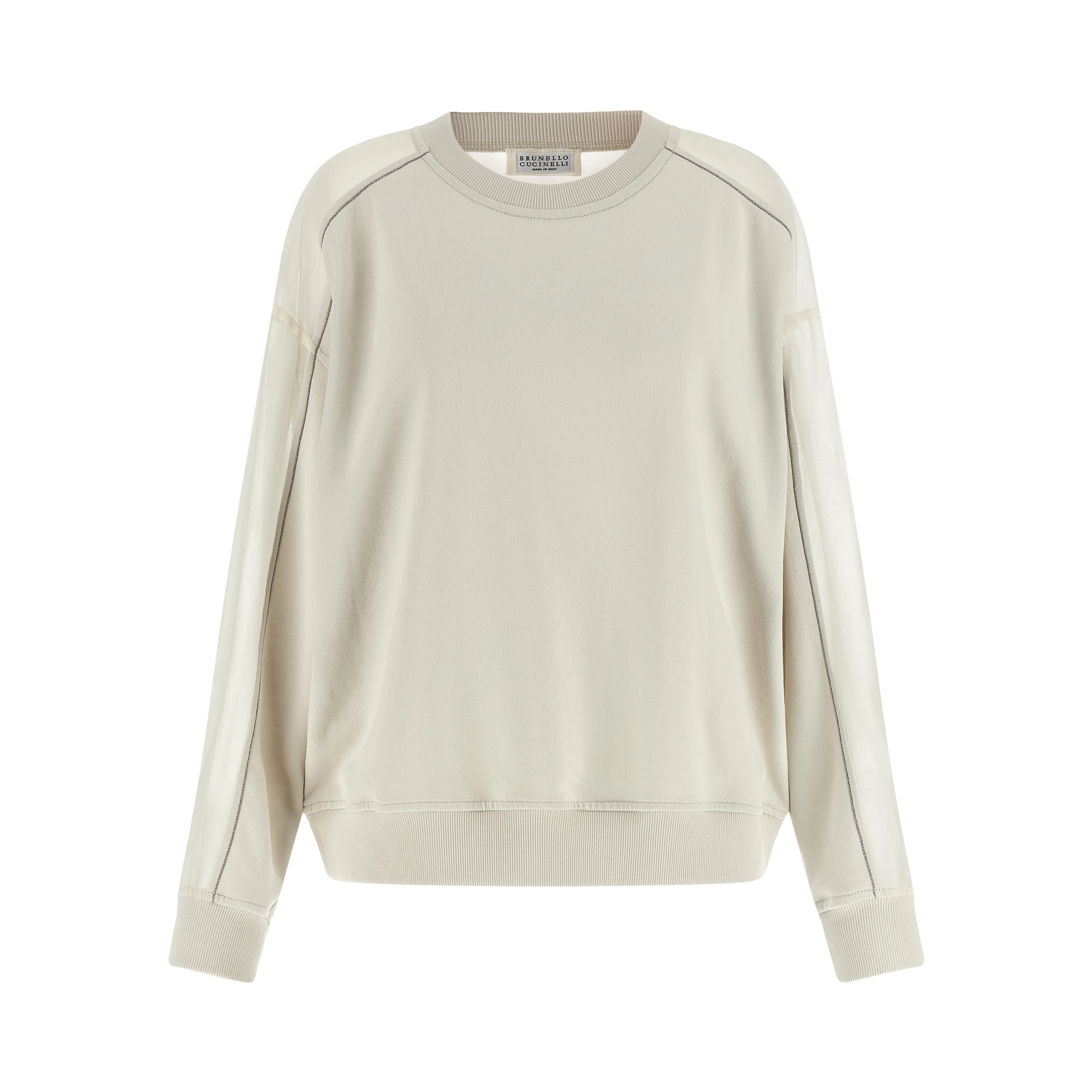 White Cotton Sweatshirt
