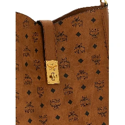 Brown Polyethylene Shoulder Bag