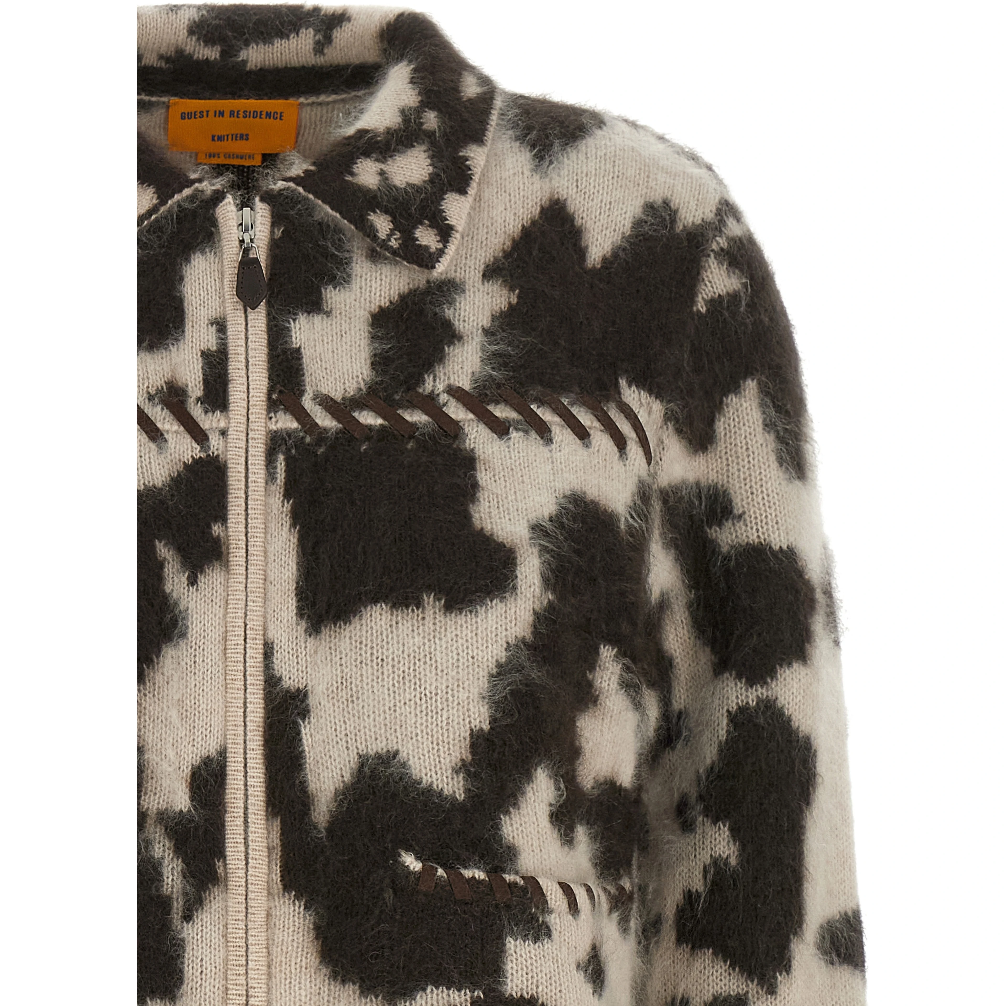 Brown Cashmere Full-Length Jacket