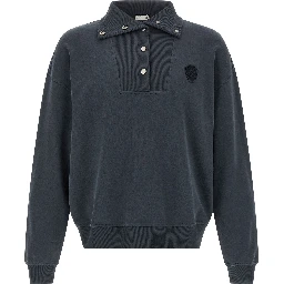 Blue Cotton Sweatshirt