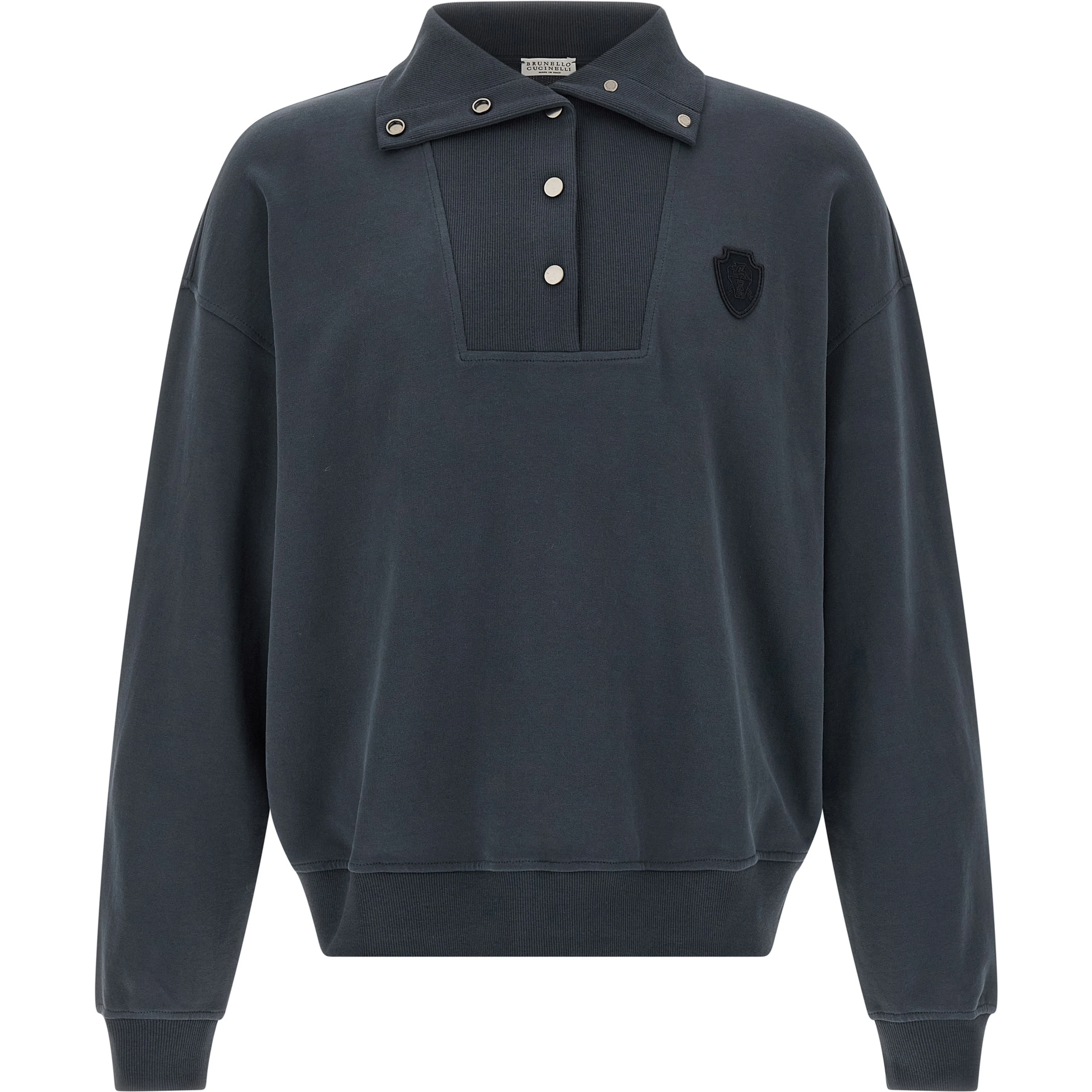 Blue Cotton Sweatshirt