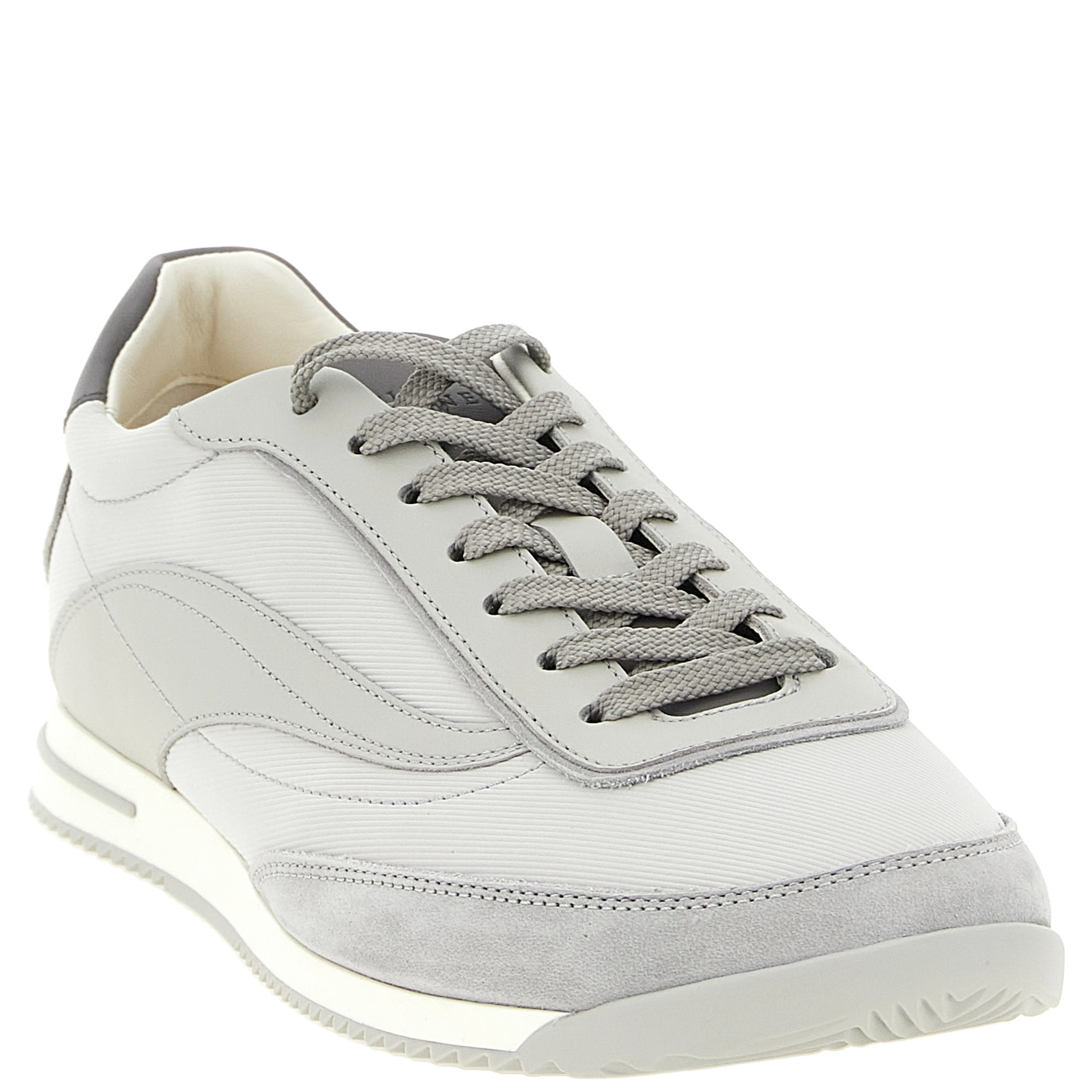 Gray Polyethylene Low Top Sneakers
