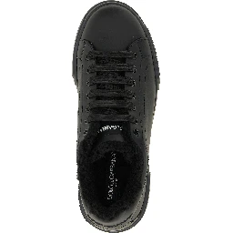 Black Calfskin Low Top Sneakers