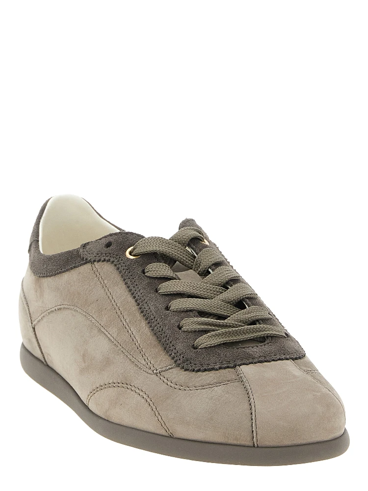 Gray Calfskin Low Top Sneakers alternative