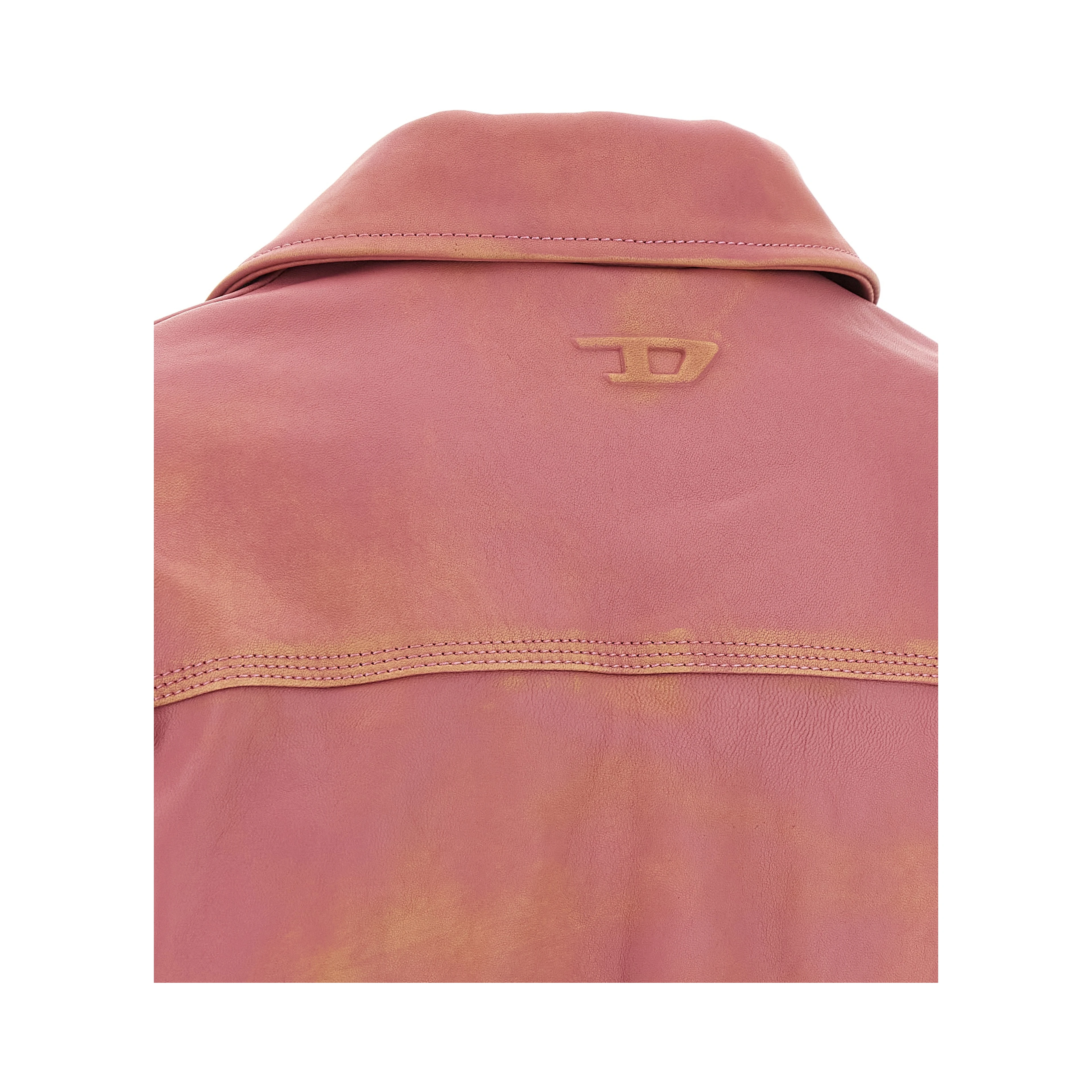 Multicolor Lamb Leather Leather Jacket