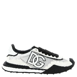 Bicolor Polyamide Athletic Sneakers