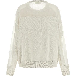 White Cotton Sweatshirt