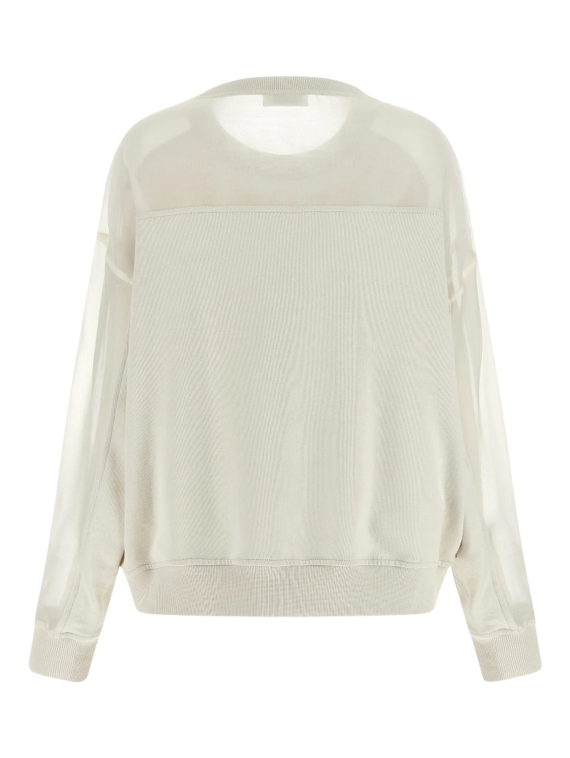 White Cotton Sweatshirt