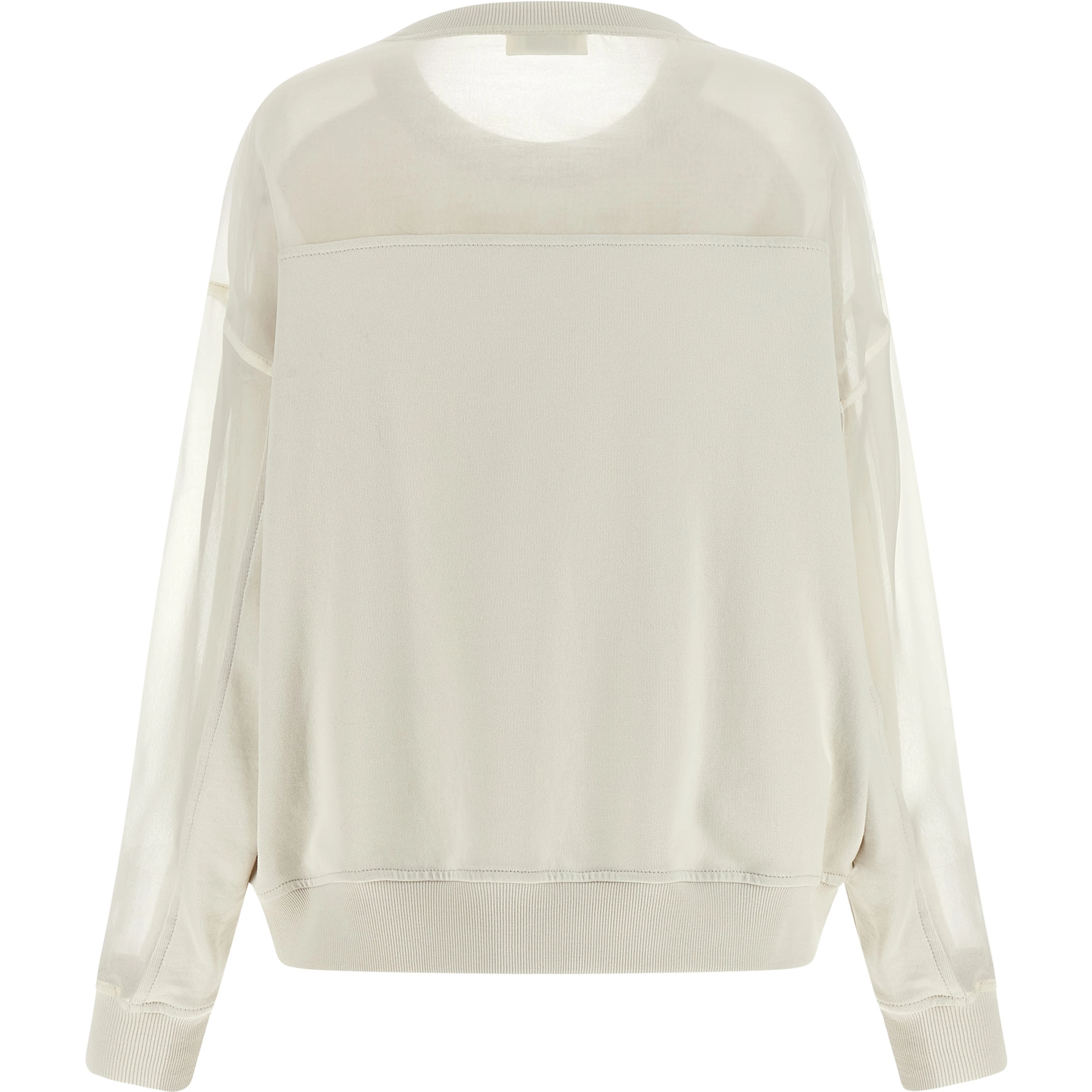 White Cotton Sweatshirt