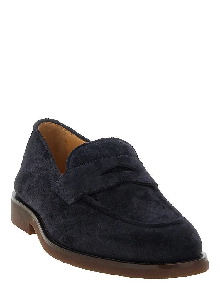 Blue Calfskin Slip-On Loafers alternative