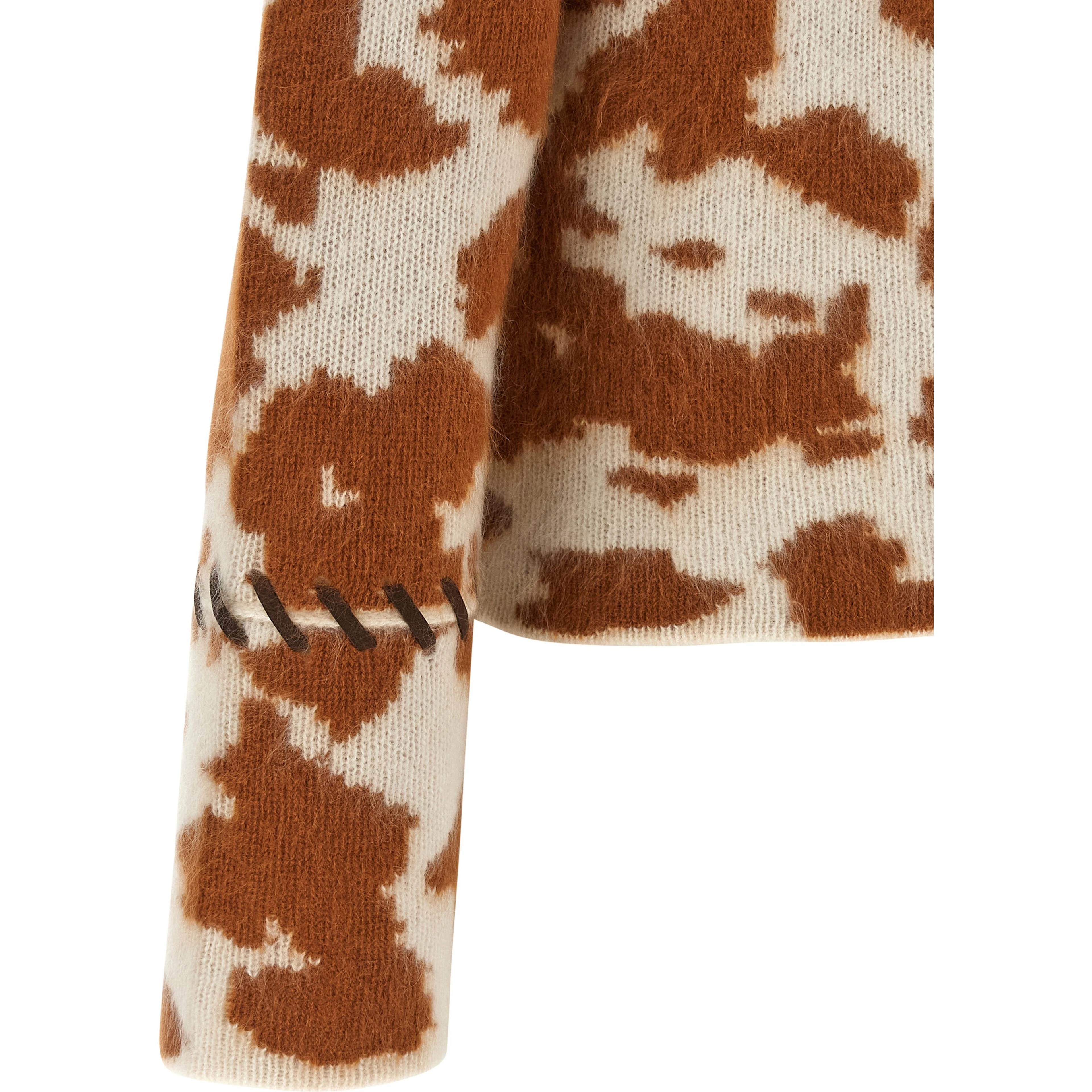 Brown Cashmere Full-Length Jacket