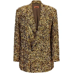 Gold Polyester Blazer