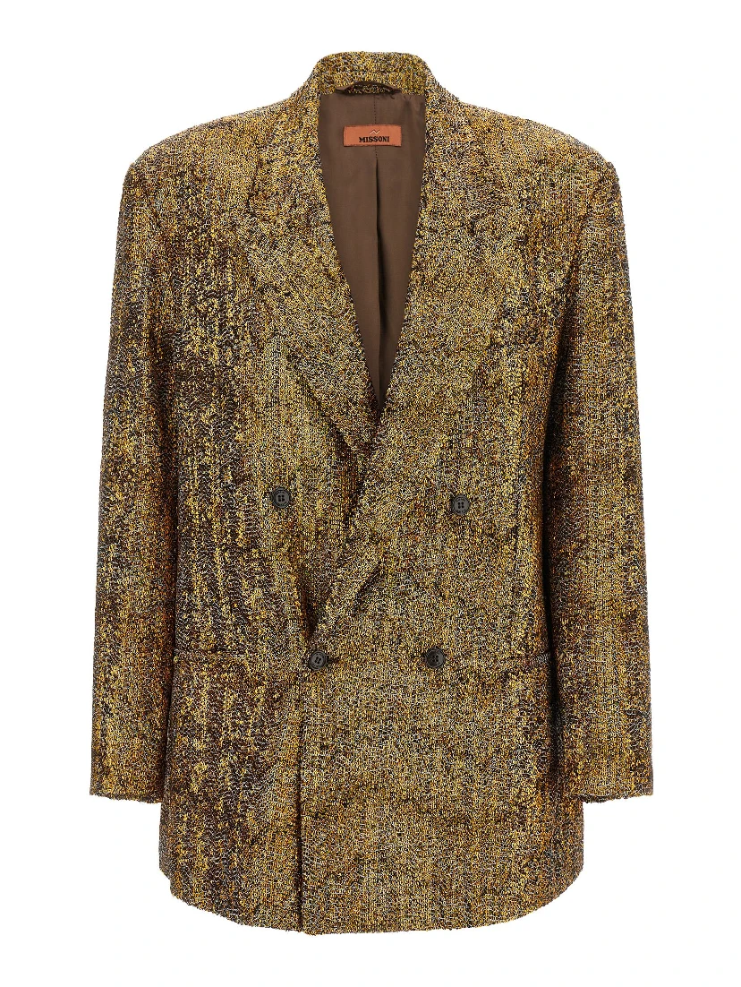 Gold Polyester Blazer