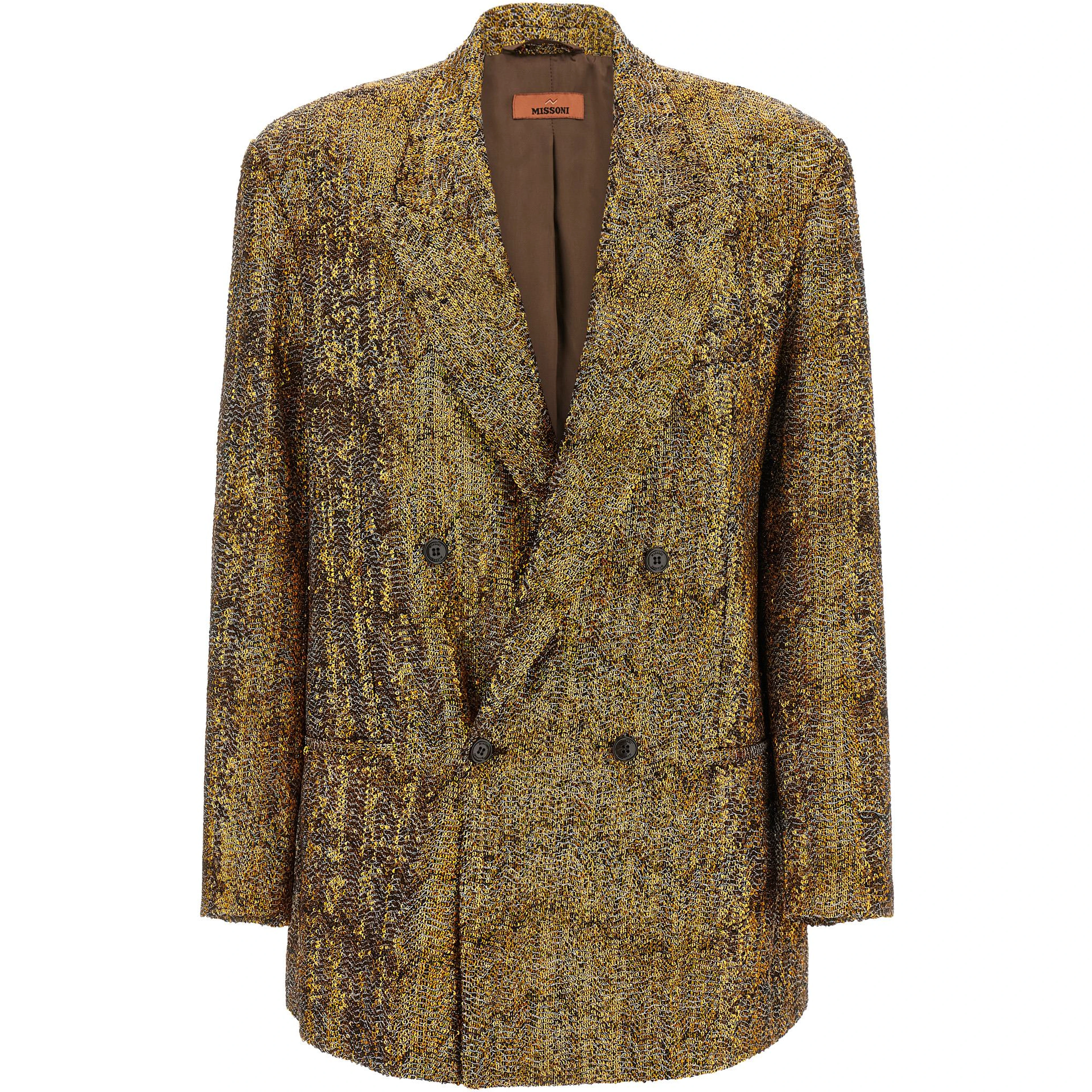Gold Polyester Blazer