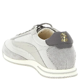 Gray Polyethylene Low Top Sneakers