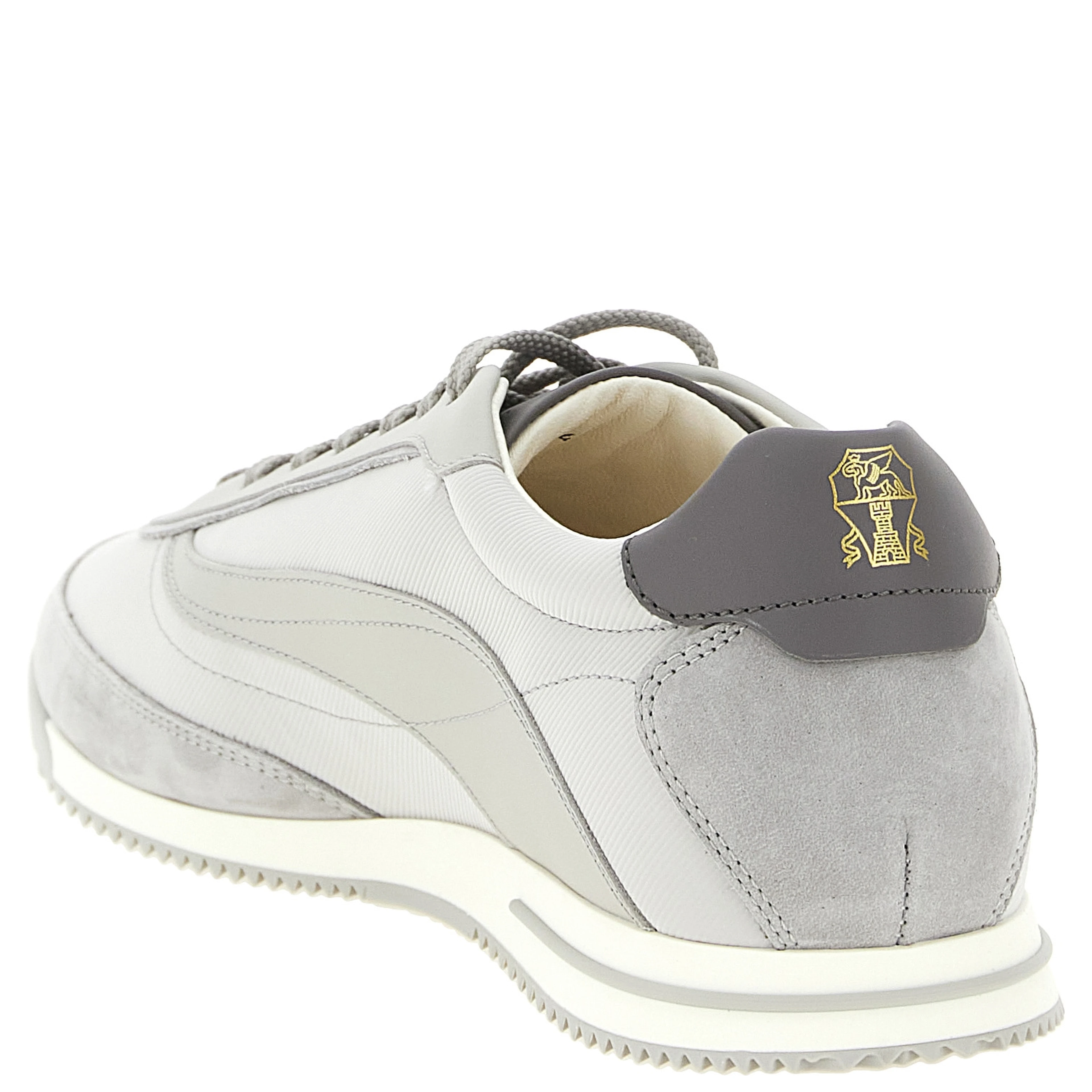 Gray Polyethylene Low Top Sneakers