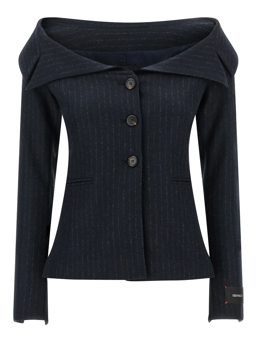 Blue Polyester Blazer