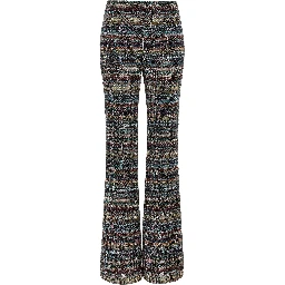 Multicolor Viscose Flared Pants