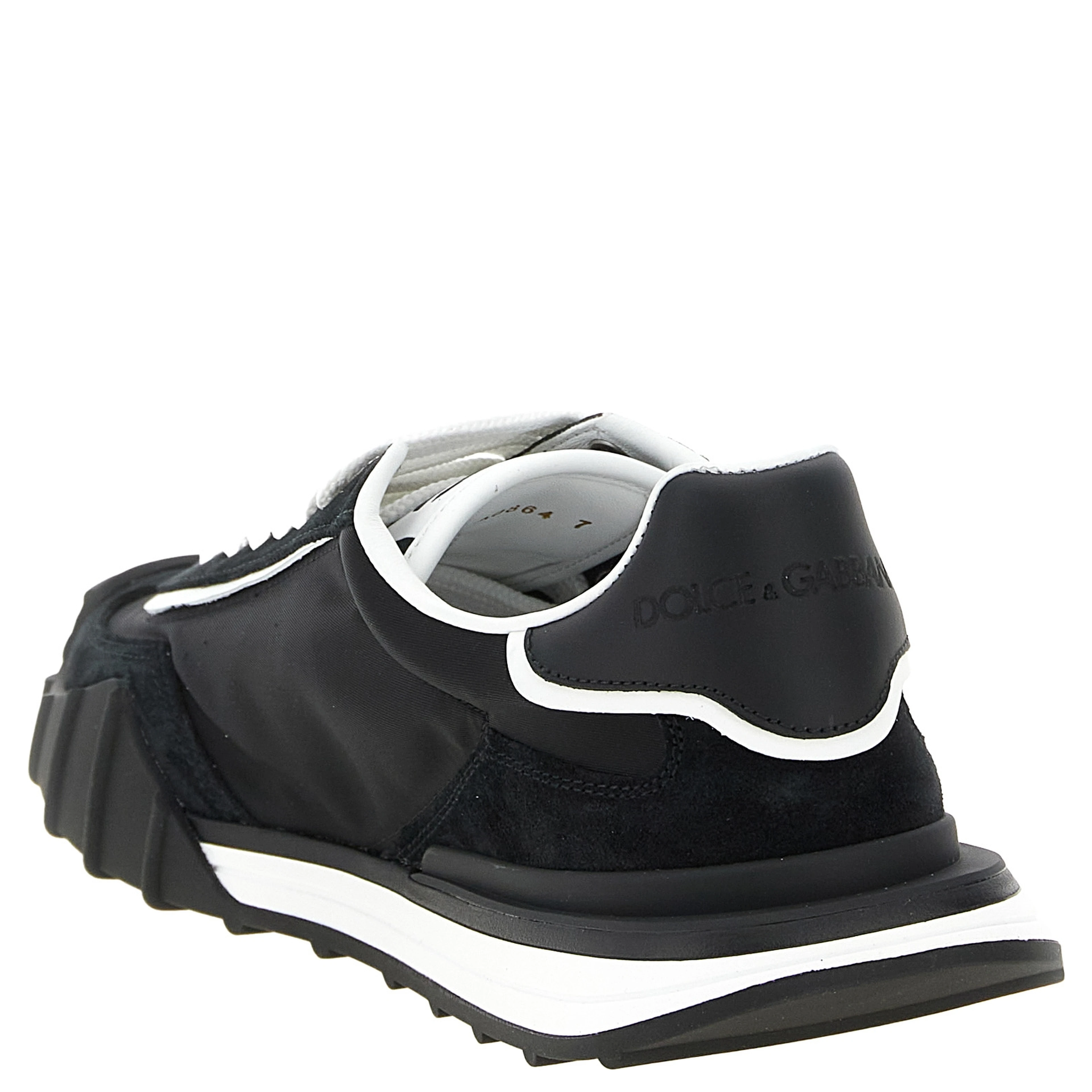 Black Polyamide Athletic Sneakers