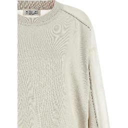 White Cotton Sweatshirt